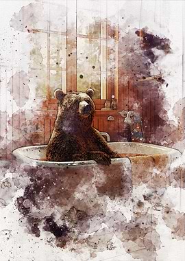 Funny Bear Bathroom