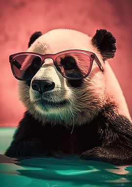 Cool Panda with Sunglass
