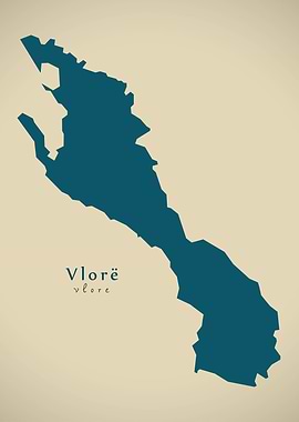 Vlore county map
