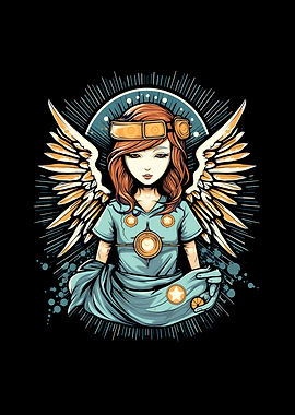 Nurse Angel Halo RN CNA