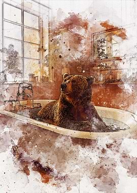 Funny Bear Bathroom