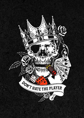 Skull Work Hard Hustle