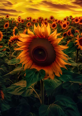 Sunflower Yellow Sky Cloud