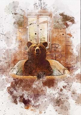 Funny Bear Bathroom