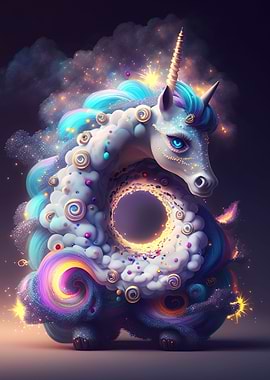 Unicorn donuts metaverse