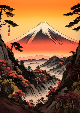 Mount Fuji ukiyo e