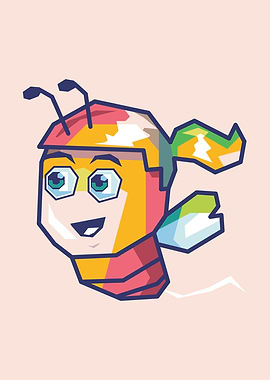 Bee Honey Smile Popart