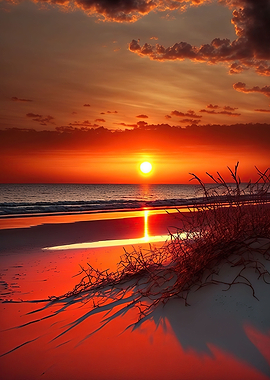 beautiful beach sunset
