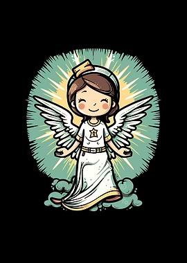 Nurse Angel Halo RN CNA