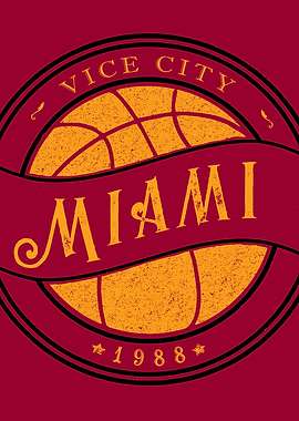 Miami basketball vintage r
