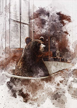 Funny Bear Bathroom