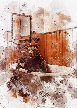 Funny Bear Bathroom