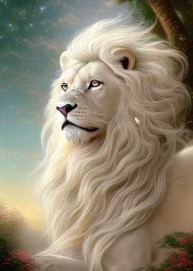 Fantasy White Lion
