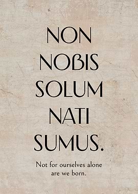 Latin Quote Good Causes