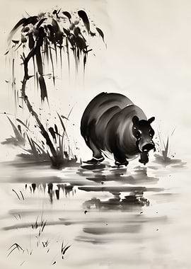 Hippopotamus Illustration