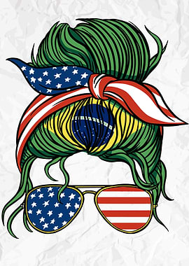 American Brazil Girl USA