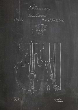 Violin attachment patent