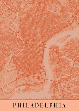 Philadelphia Orange Map