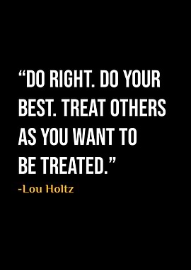 Lou Holtz Quote