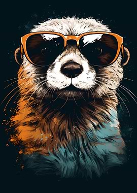 Otter With Sunglasses