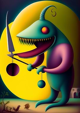 Surreal characters monster