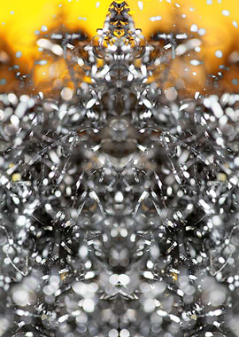 Metal kitchen wire closeup