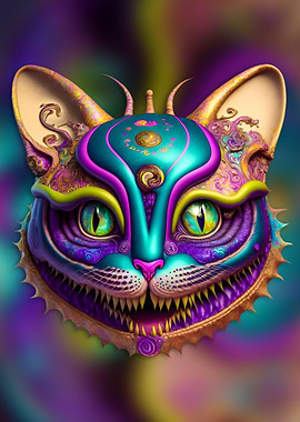 weird cheshire kitten