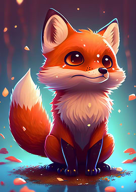 Cute Fox Animal Cartoon