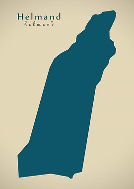 Helmand province map