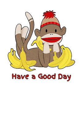 Sock Monkey Good Day