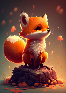 Cute Fox Animal Cartoon