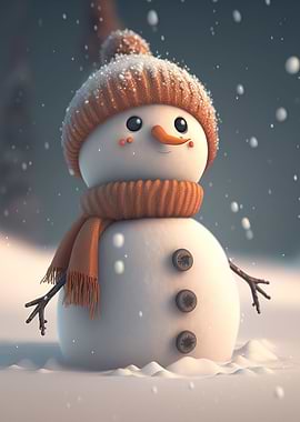 snowman four cute