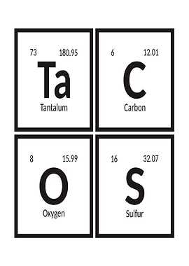 Tacos Periodic Table