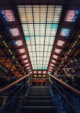 Staircase inside Museum
