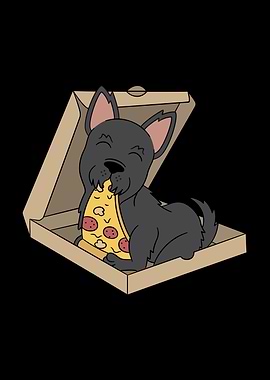 Scottish Terrier Pizza