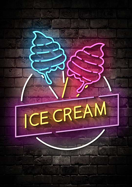 Ice Cream Neon