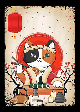 Japanese Cat Sushi