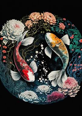 Koi Fish ying yang