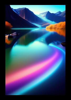 Clear Water With Mountain