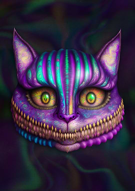 weird cheshire kitten