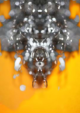 Metal kitchen wire closeup