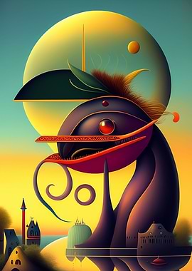 Surreal characters monster