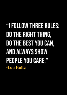 Lou Holtz Quote