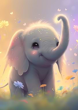 cute baby elephant