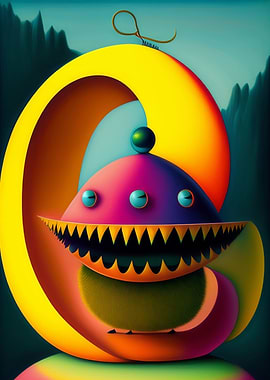 Surreal characters monster