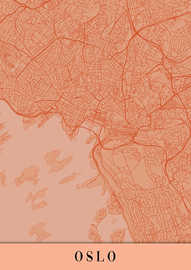 Oslo Orange Map