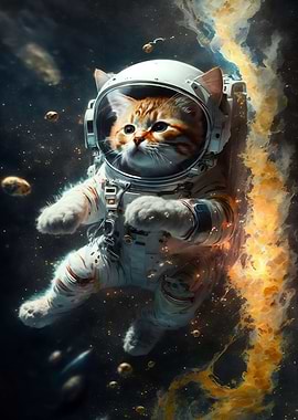 Astronaut Space Cat