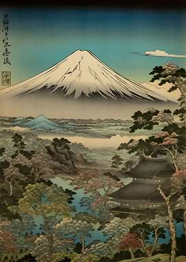 Mount Fuji in the Summer