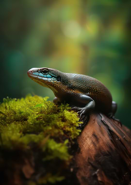 Striking skink