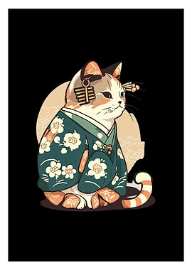 Japanese Cat Kimono